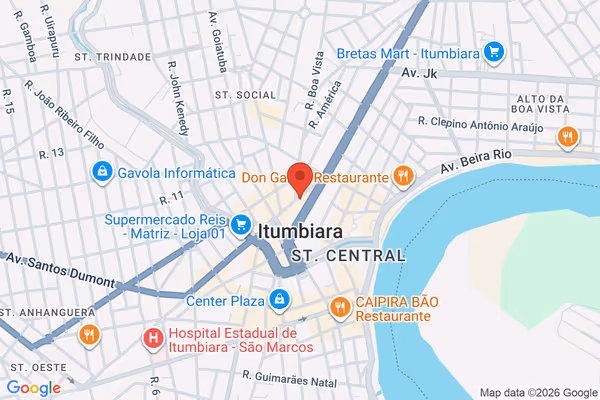 Mapa da localização - Itumbiara (Matriz)