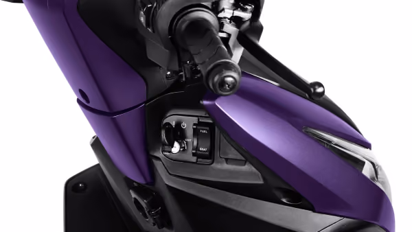Galeria Fotos Moto Honda Nova Elite 125 Scooter Close Up Botoes Ignicao