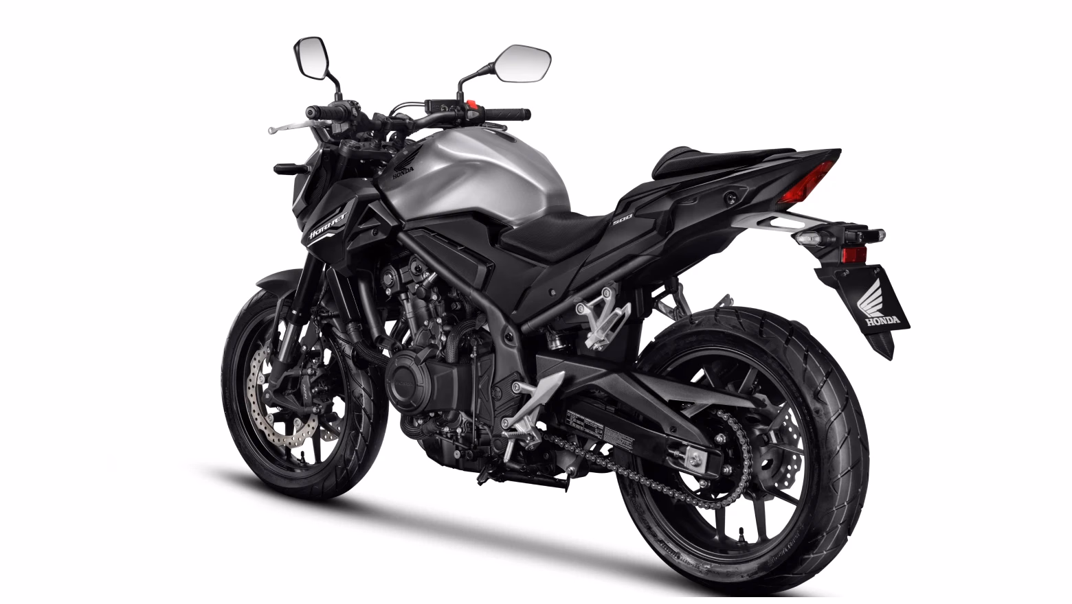 Honda Moto Cb500 Hornet Galeria Diagonal Esquerada Traseira Prata - 16 de 17