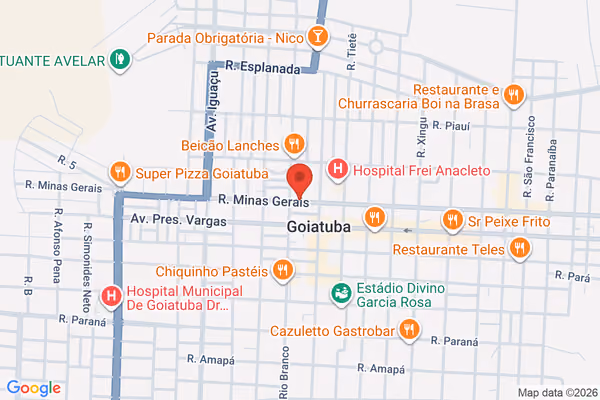 Mapa da localização - Goiatuba