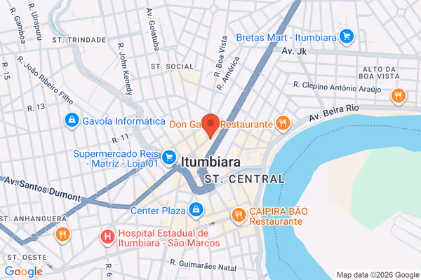 Mapa da localização - Itumbiara (Matriz)